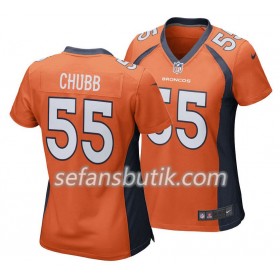 Denver Broncos Tröjor Bradley Chubb 55 Nike Orange - Dame